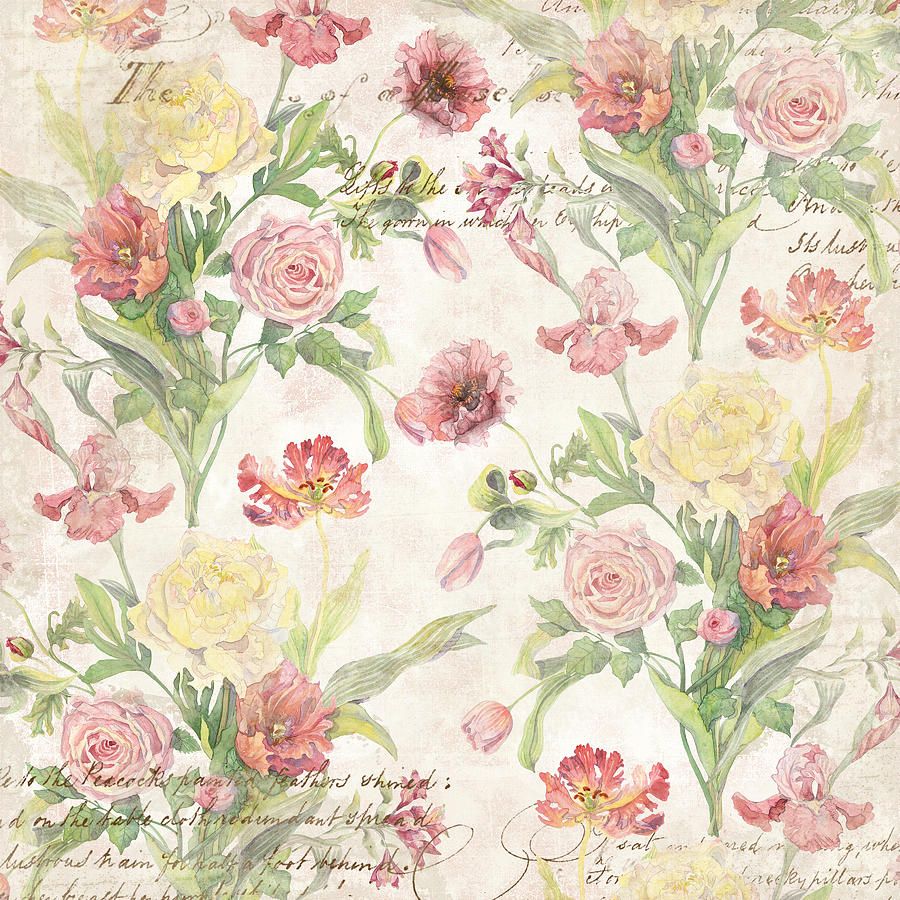 Fiori acquerello stile francese vintage, 900x900 HD, Desktop