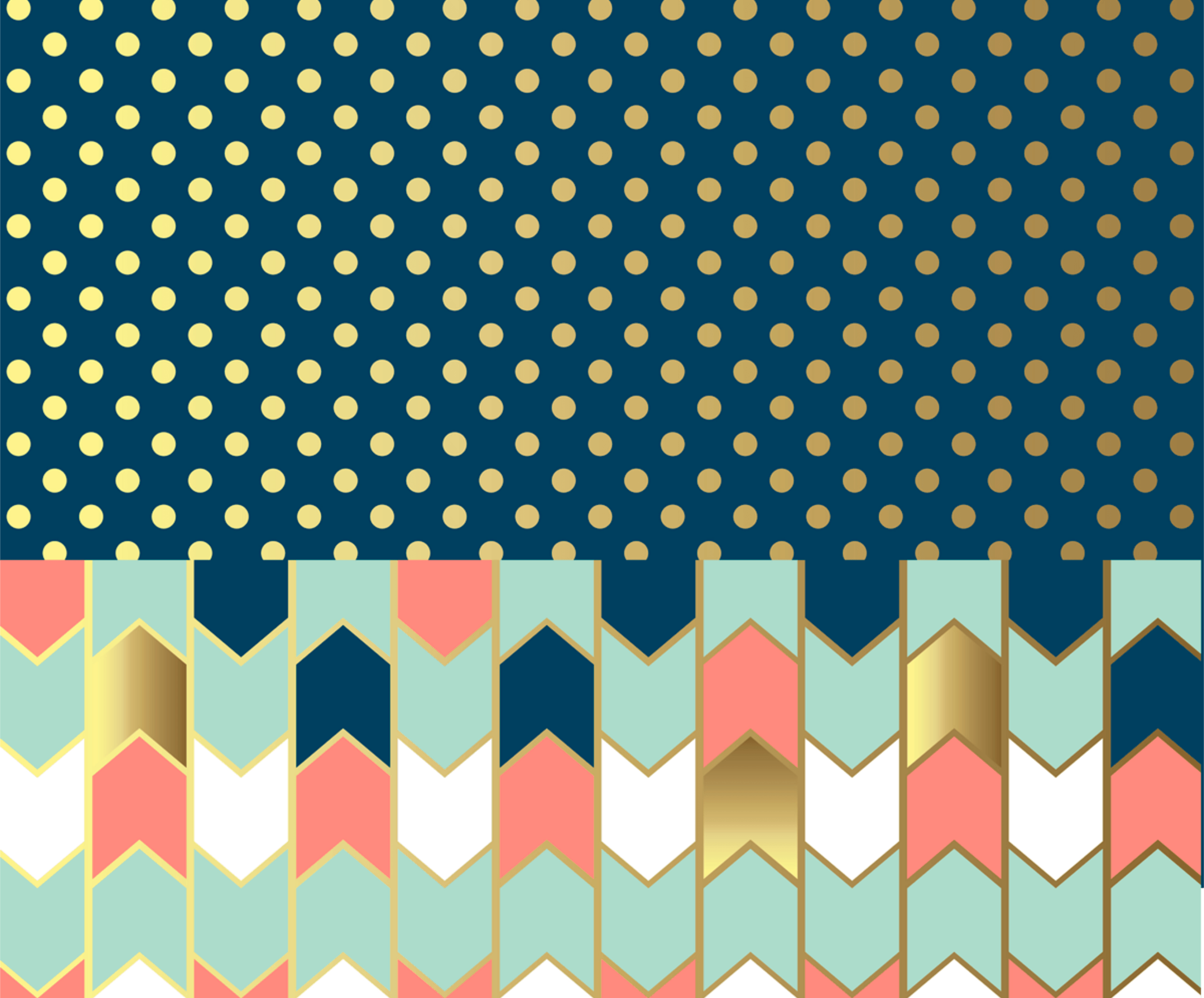 Pois oro e chevron pastello, 2725x2260 WQXGA, Desktop