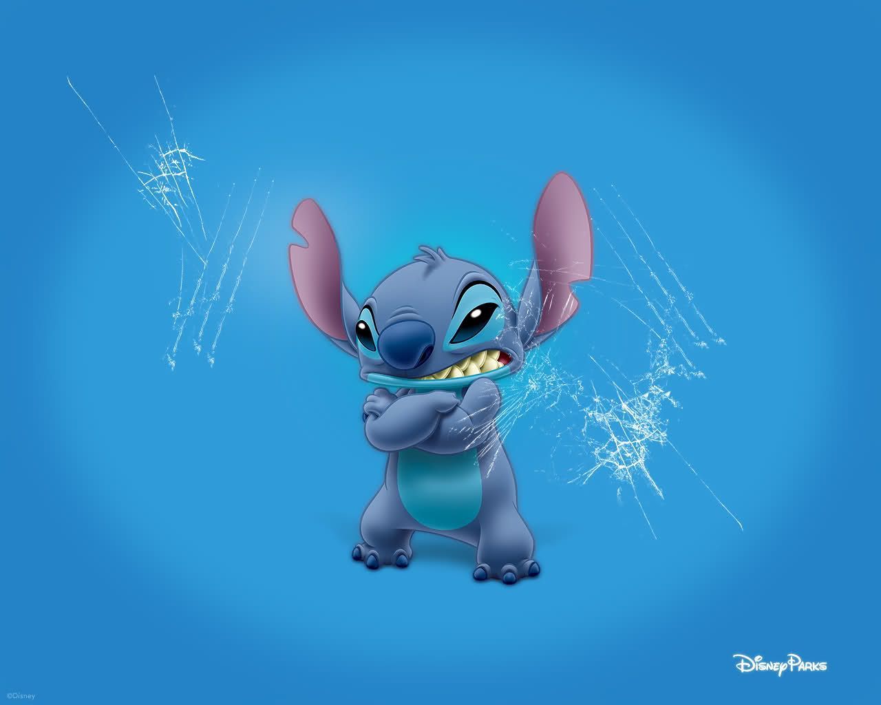 Stitch Disney sfondo blu, 1280x1024 HD, Notebook Gaming