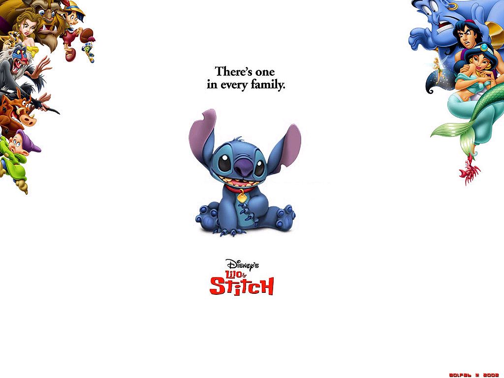 Stitch e Angel cuori, 1366x768 720p, Laptop