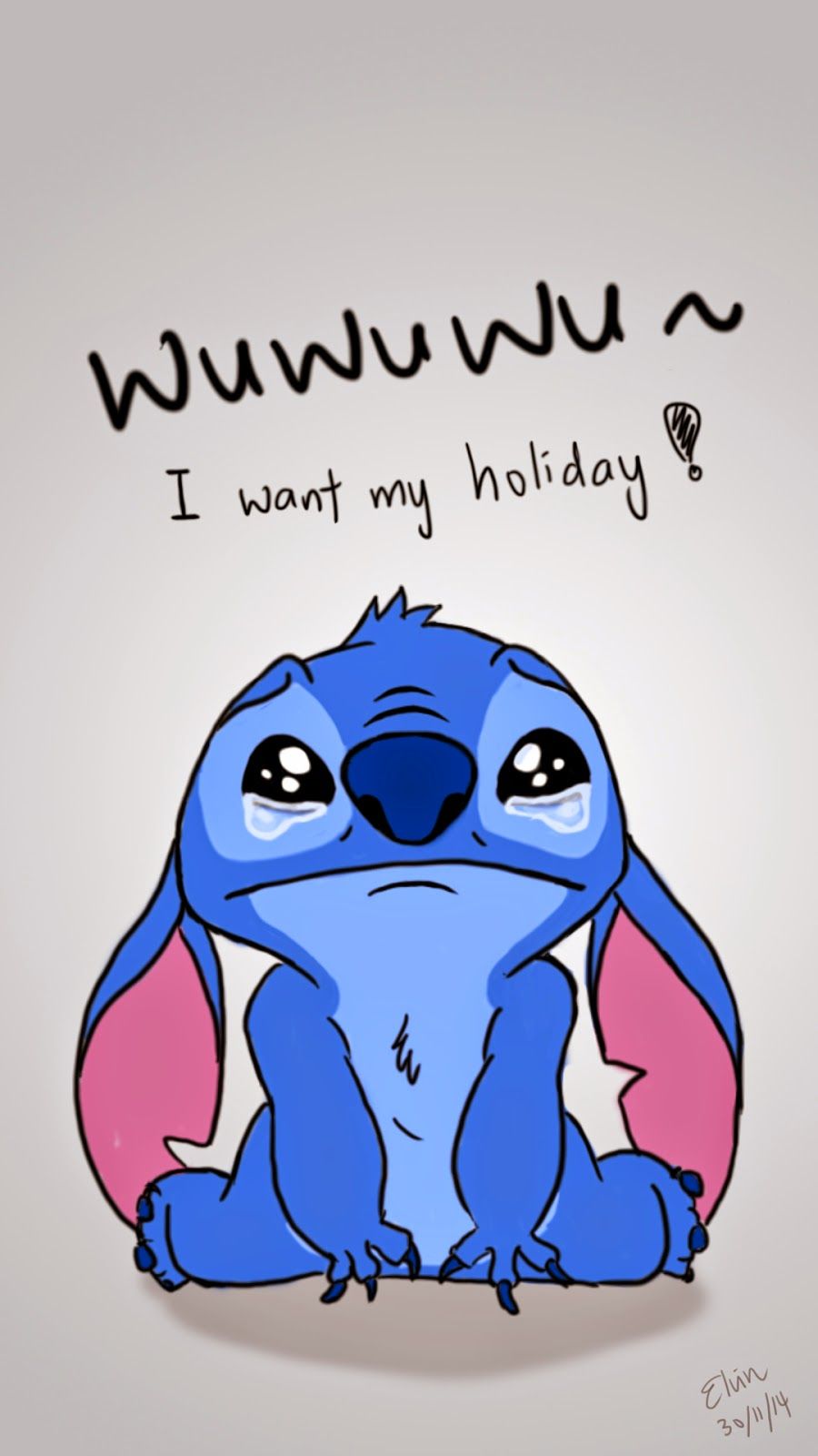 Stitch seduto sotto le stelle, 736x1308 Full HD Verticale, Smartphone
