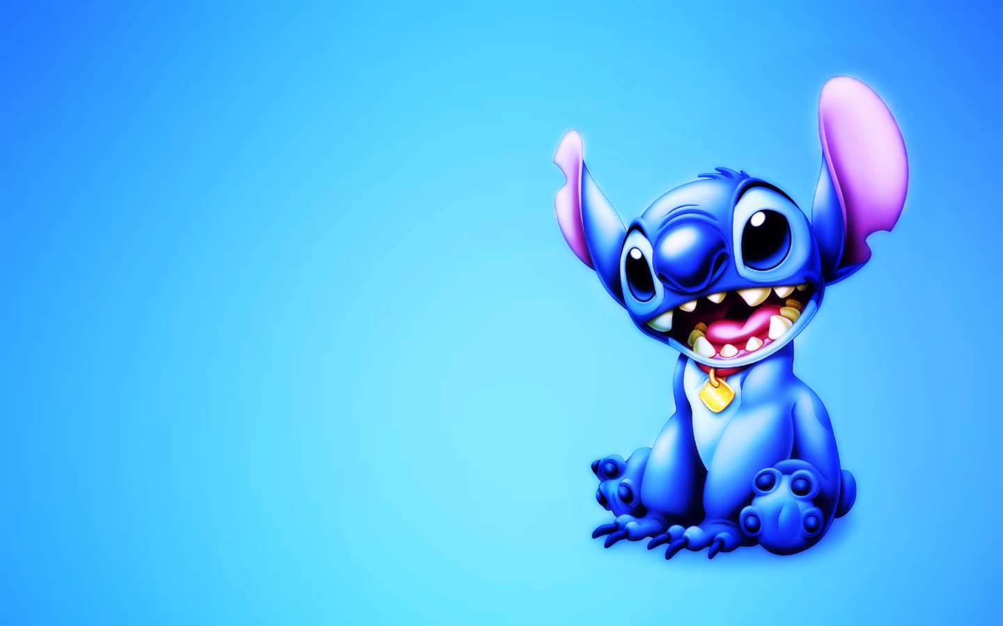 Stitch personaggio Disney blu, Lilo & Stitch, 1440x900 720p, Laptop