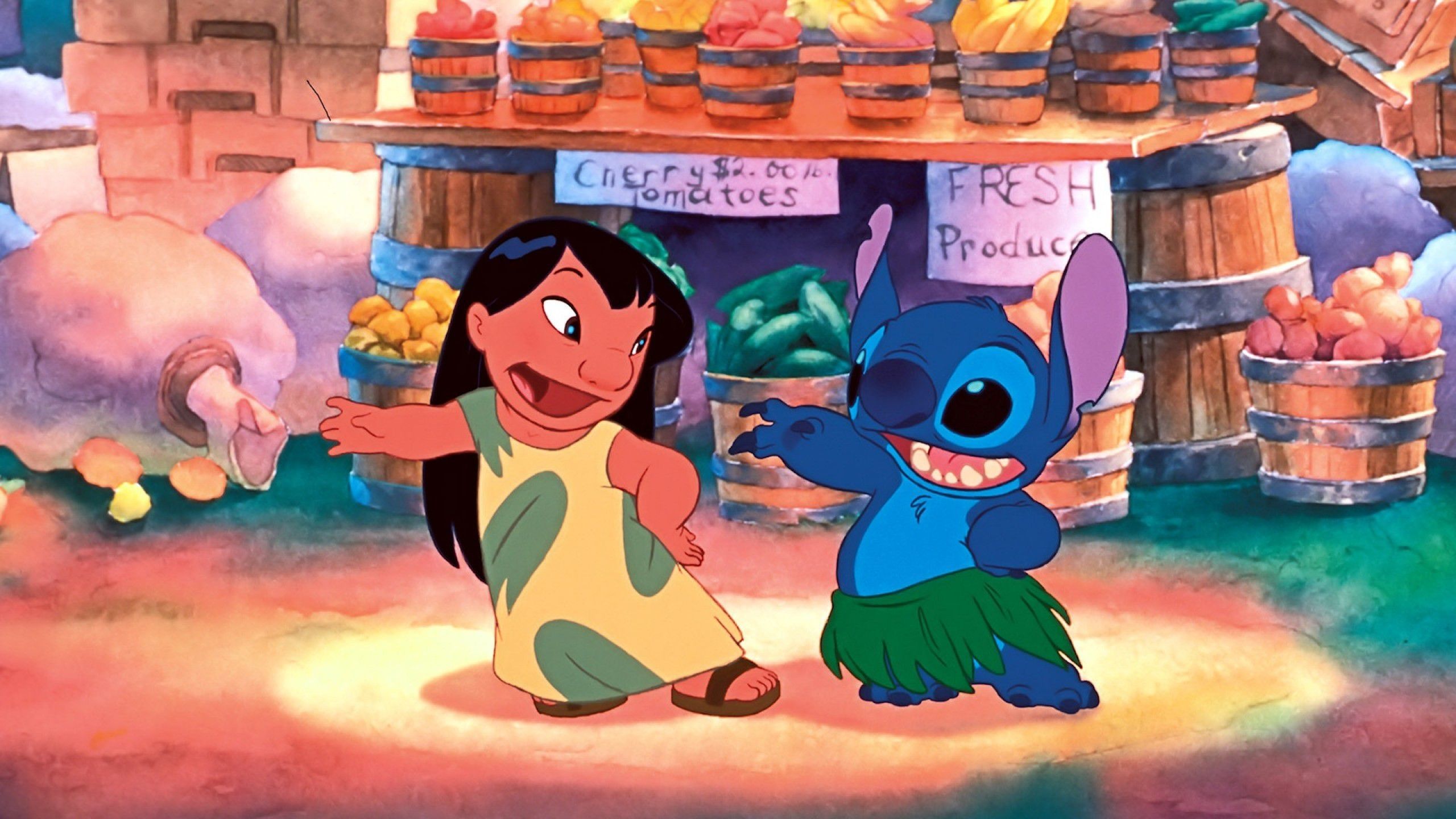 Lilo e Stitch mercato, 2560x1440 QHD, Laptop