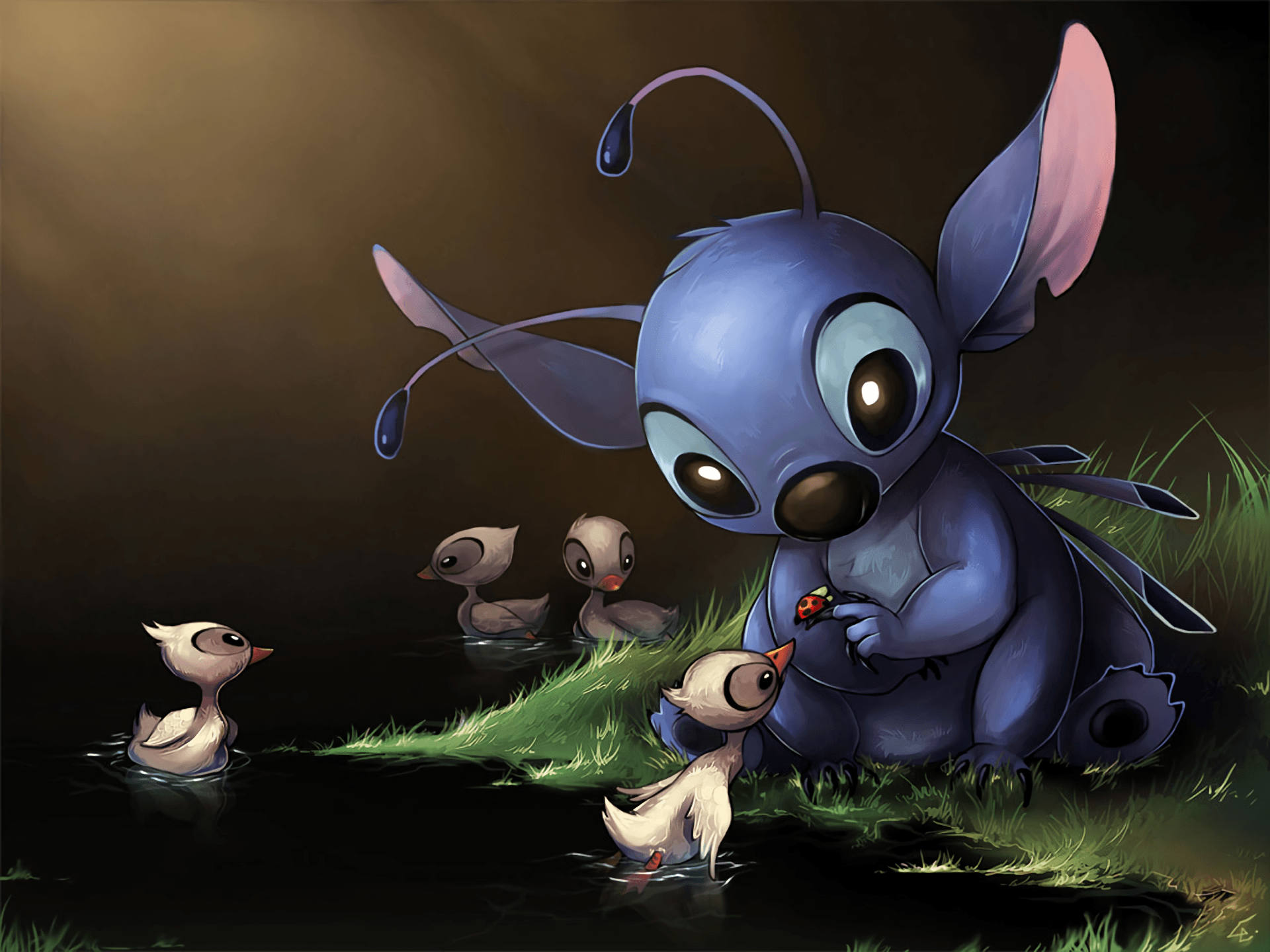 Stitch con paperelle, 1920x1440 WUXGA, Desktop