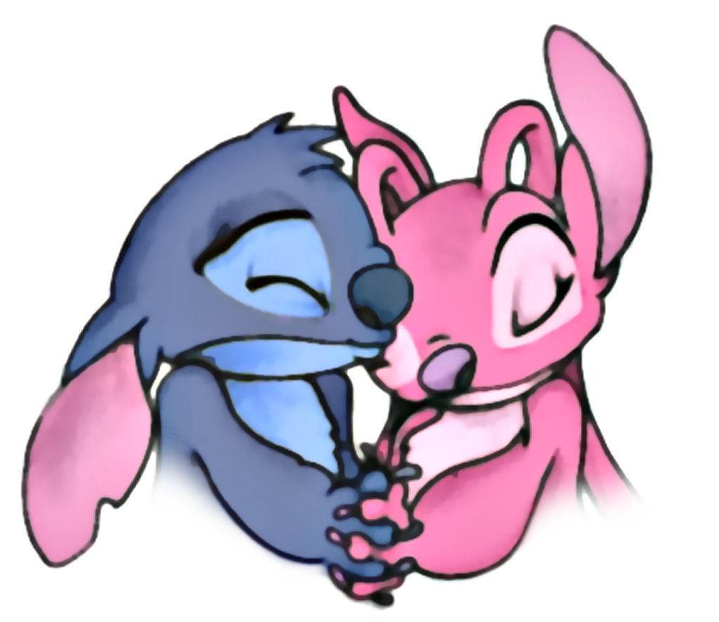 Stitch e Angel abbracciati, 1024x885 HD, Desktop