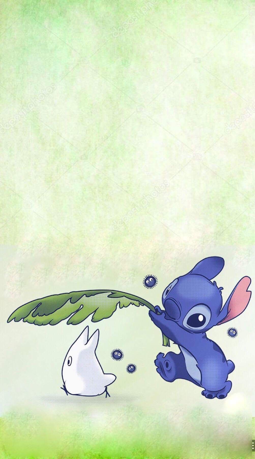 Stitch e Totoro foglia, 1003x1800 Full HD Verticale, Smartphone