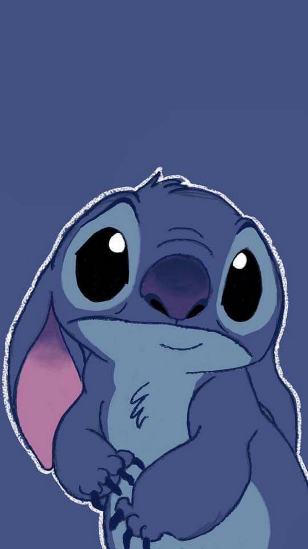 Stitch Disney sfondo blu, 1080x1920 Verticale, Mobile