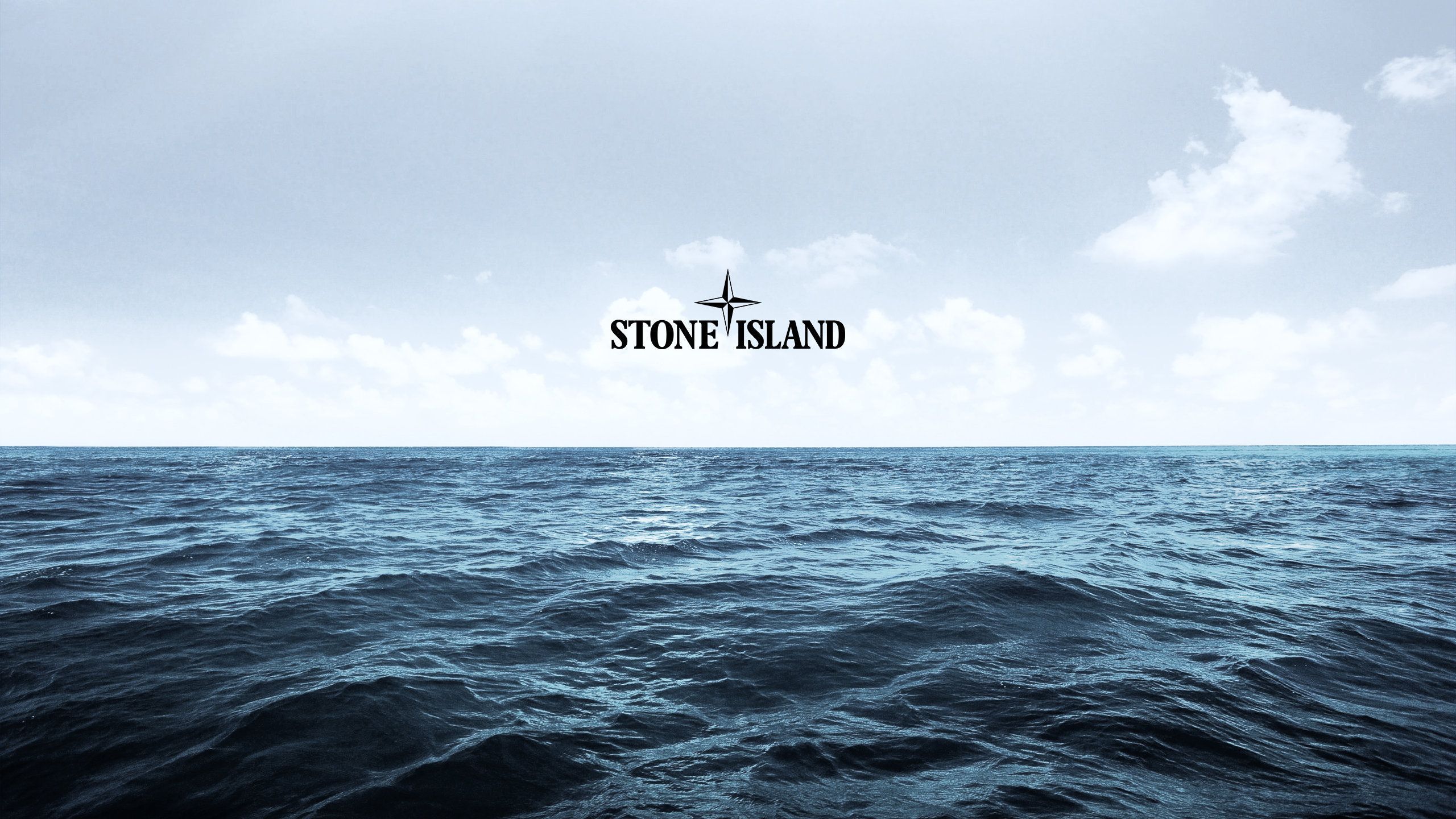 Logo Stone Island su mare, 2560x1440 1440p, Desktop