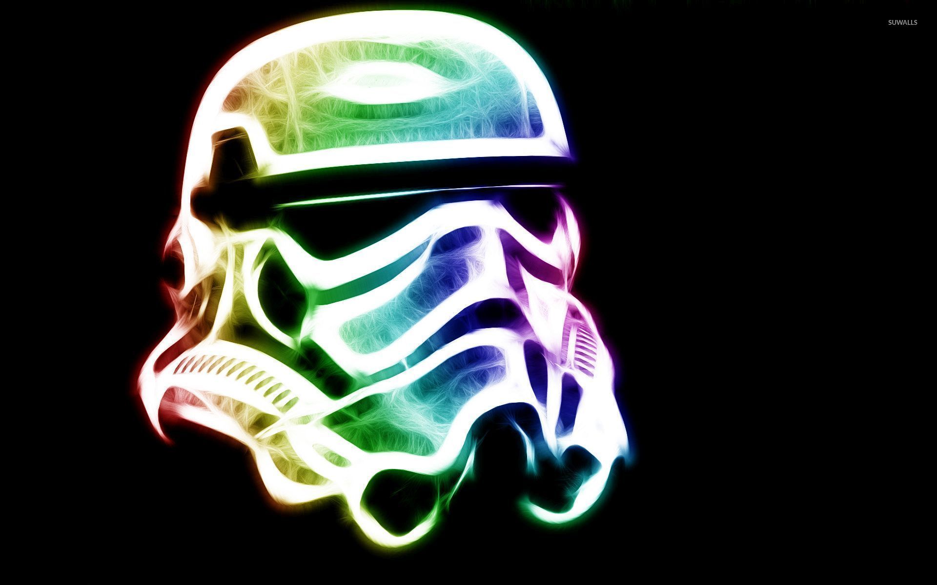 Casco Stormtrooper neon colorato, 1920x1200 Full HD+, PC Desktop