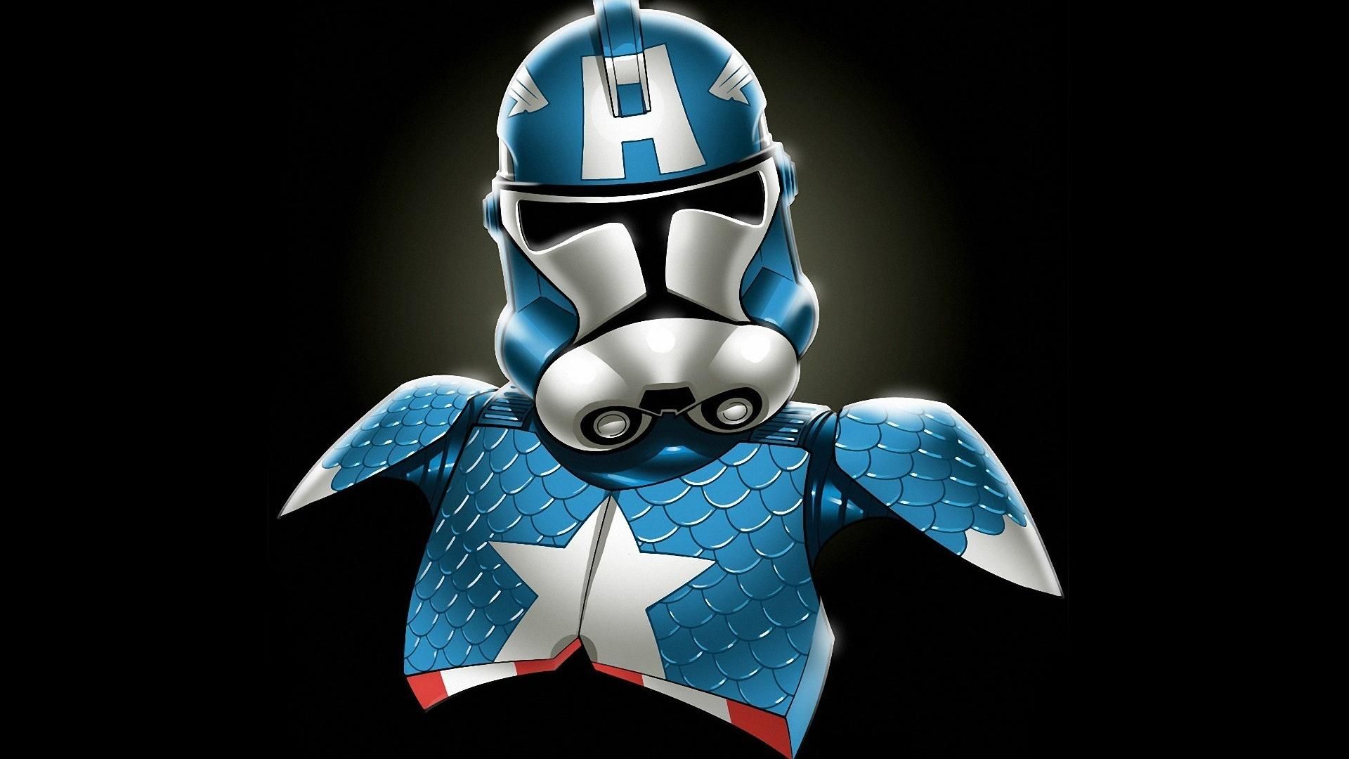 Stormtrooper stile Captain America, 1920x1080 1080p, PC Desktop