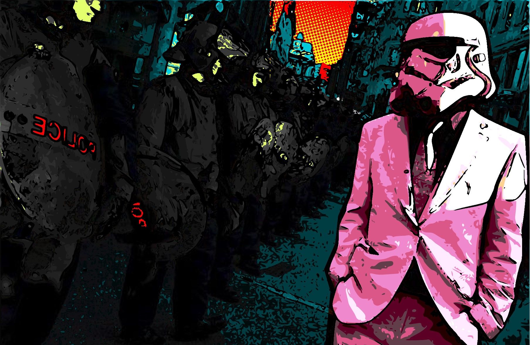 Stormtrooper con abito rosa, 1807x1179 900p, Desktop