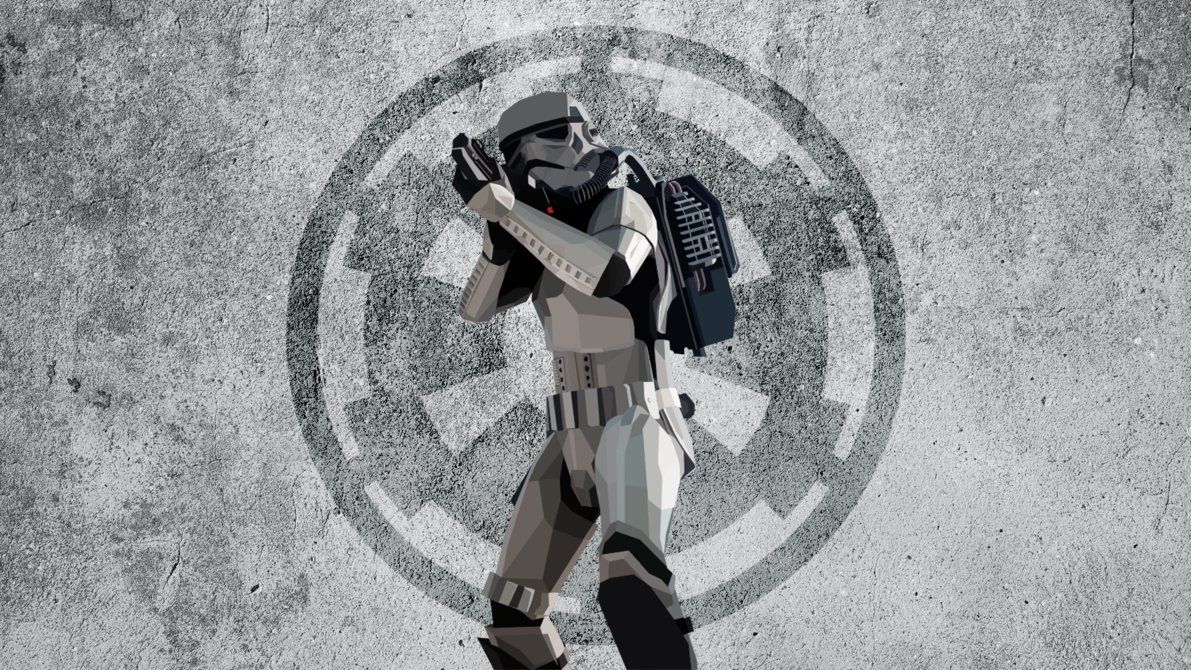 Stormtrooper con logo Impero, 1191x670 HD, Desktop