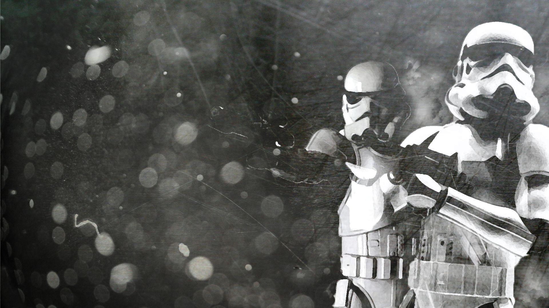 Stormtrooper Star Wars bianco nero, 1920x1080 1080p, PC