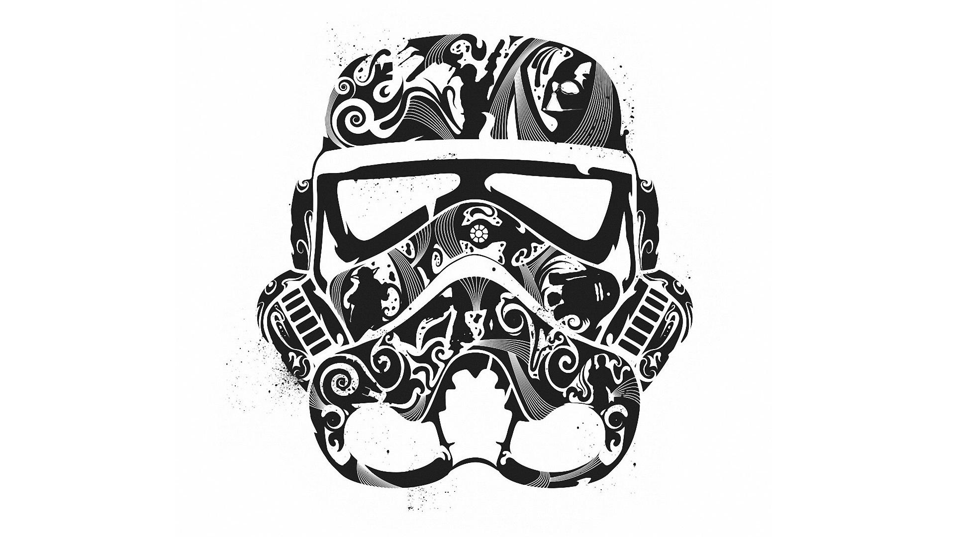 Casco Stormtrooper decorato Star Wars, 1920x1080 Full HD 1080p, Laptop