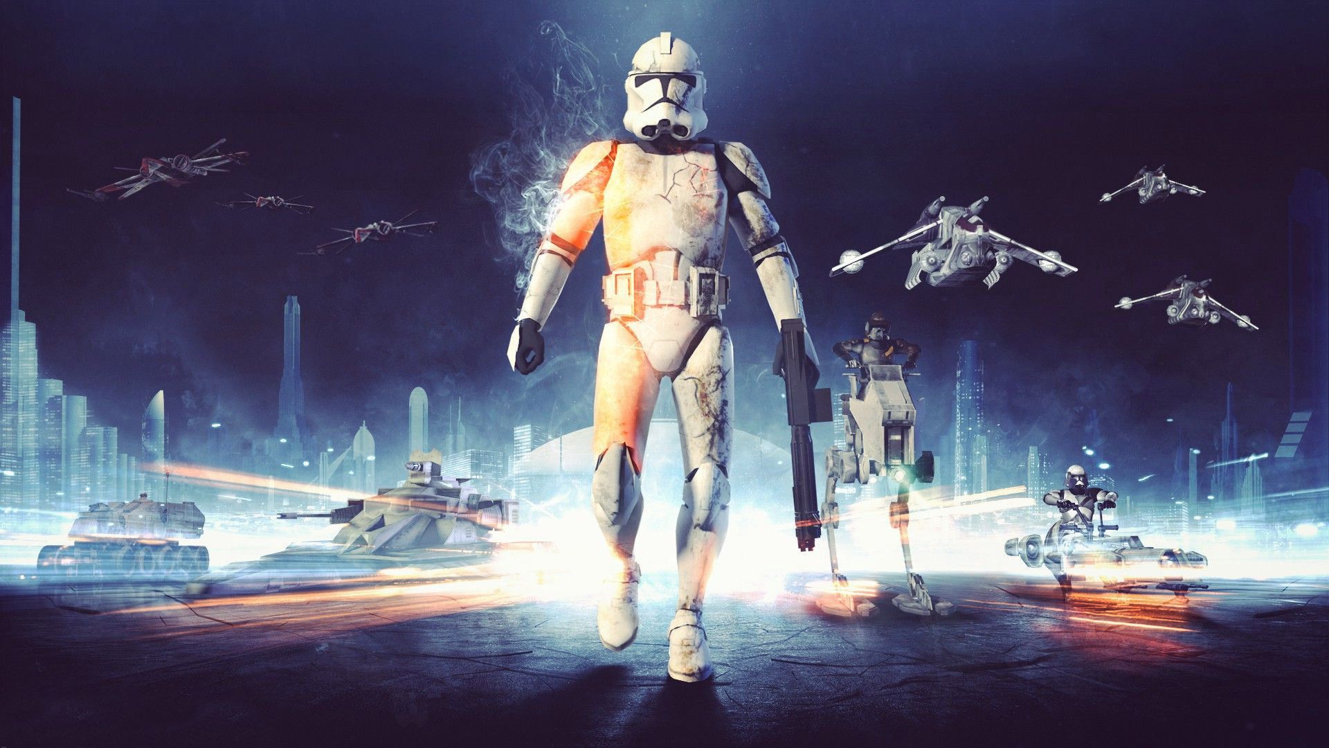 Clone Trooper Star Wars battaglia, 1920x1080 Full HD 1080p, PC Desktop