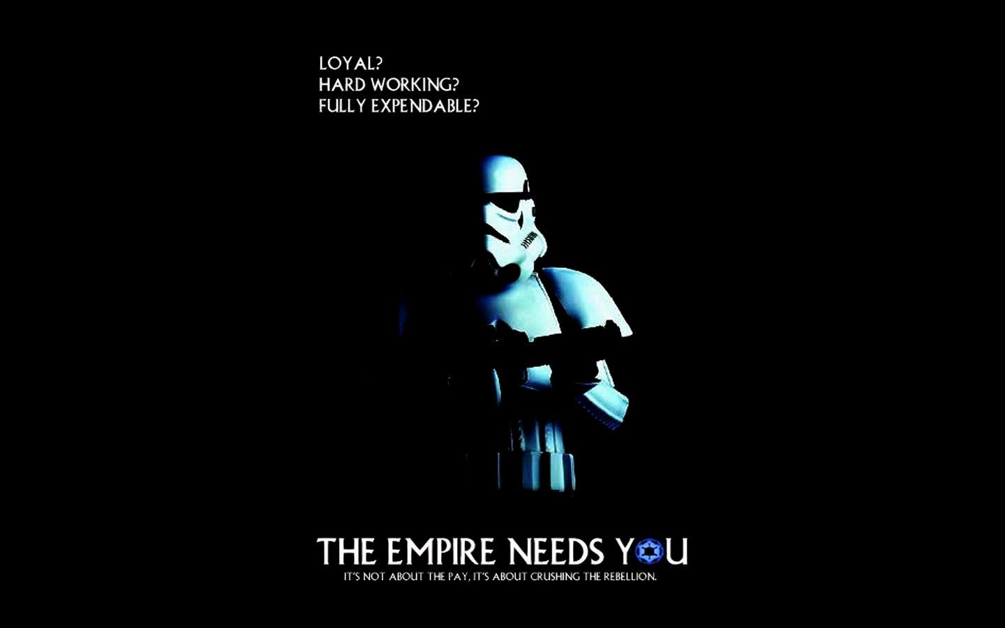 Stormtrooper Star Wars poster propaganda, 1440x900 HD, Desktop