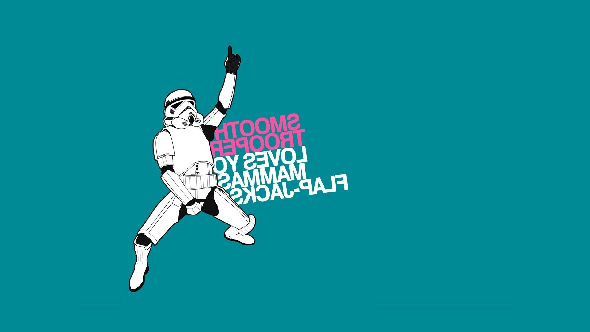 Stormtrooper che balla, sfondo turchese, 1920x1080 1080p, Laptop
