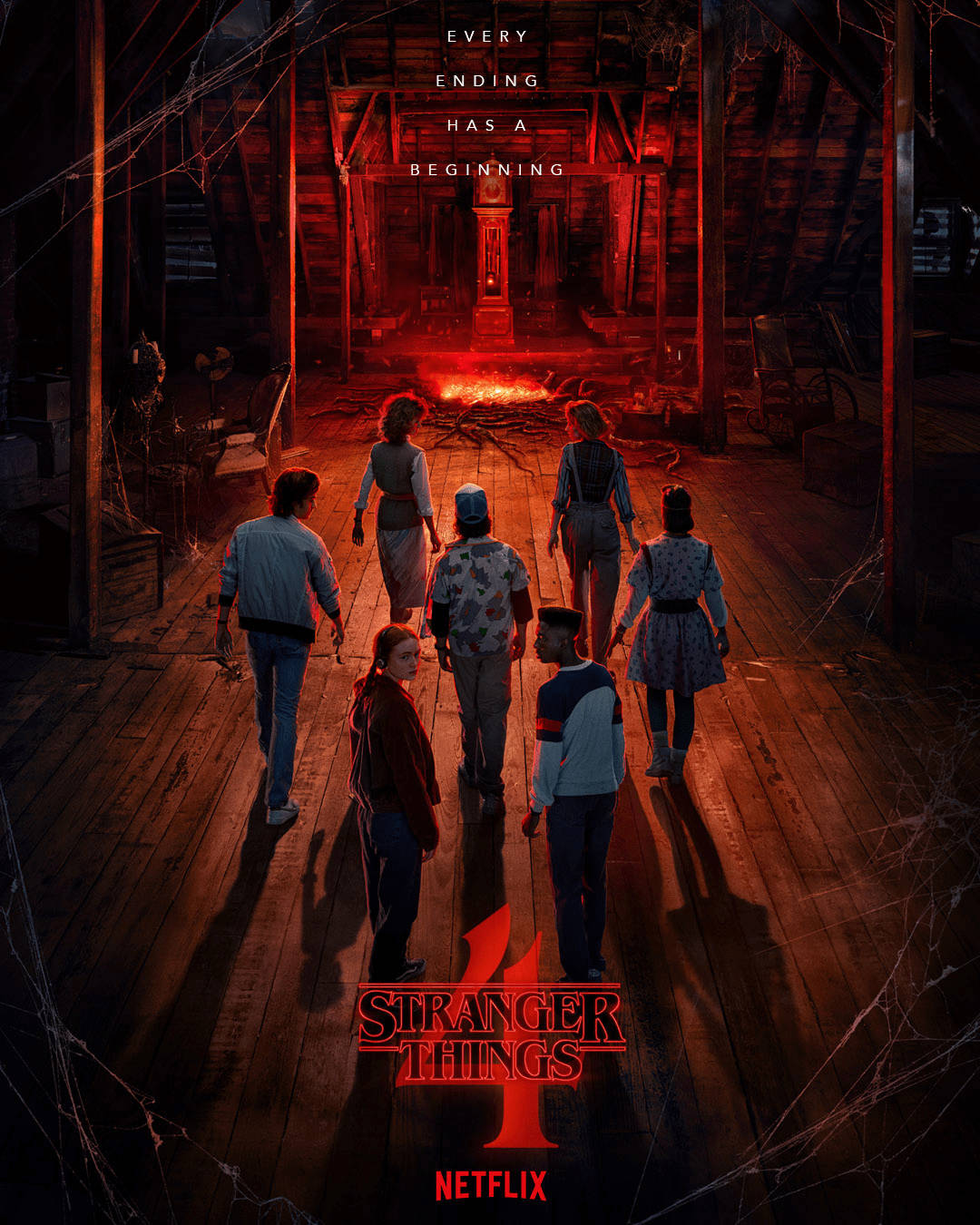 Poster Stranger Things 4, 1080x1350 Verticale, Telefono