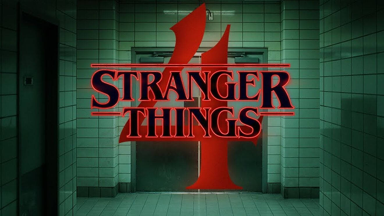 Logo Stranger Things 4, 1320x743 HD, Desktop