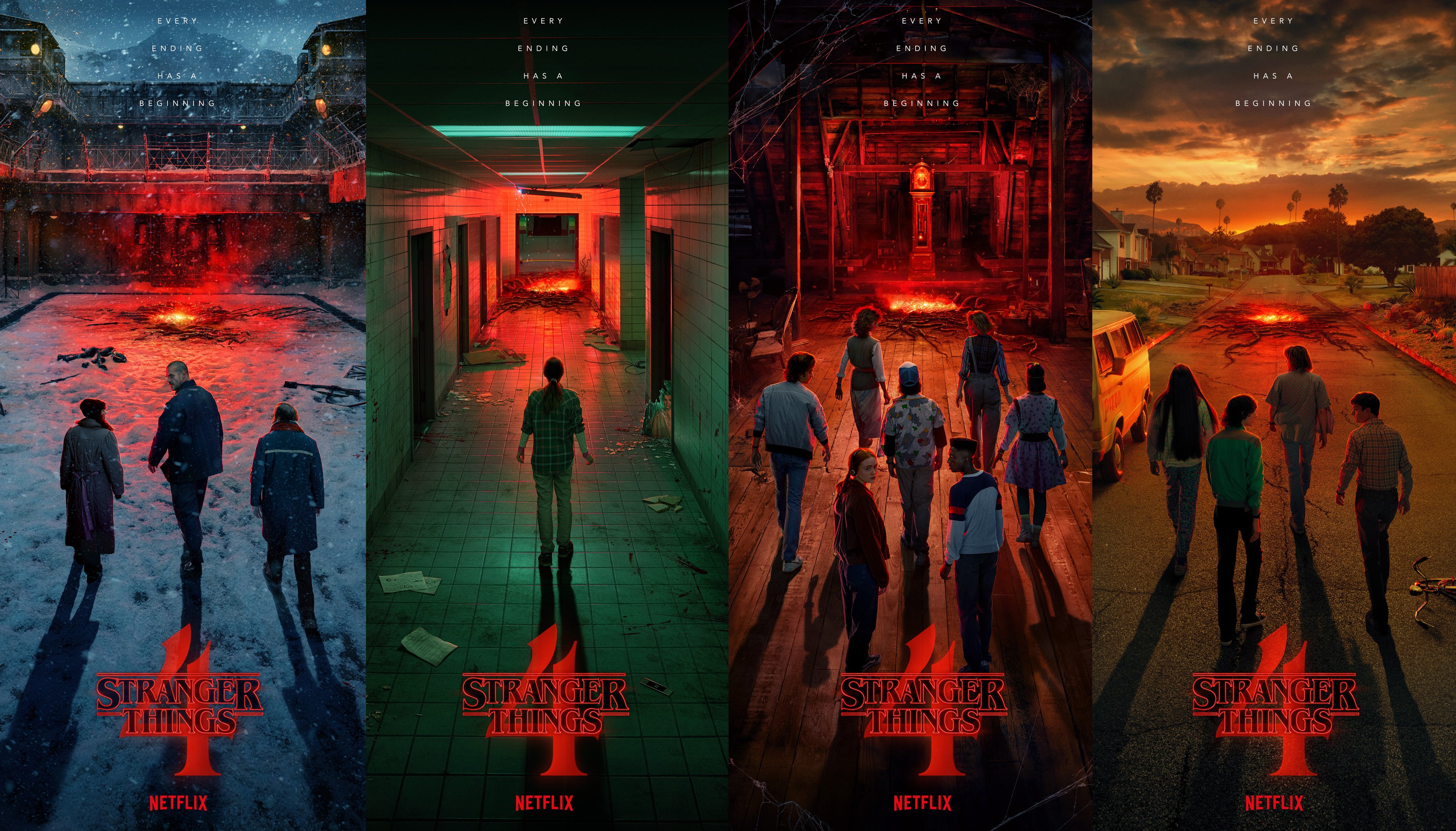 Poster Stranger Things 4, 3891x2222 Ultra HD, 4K TV