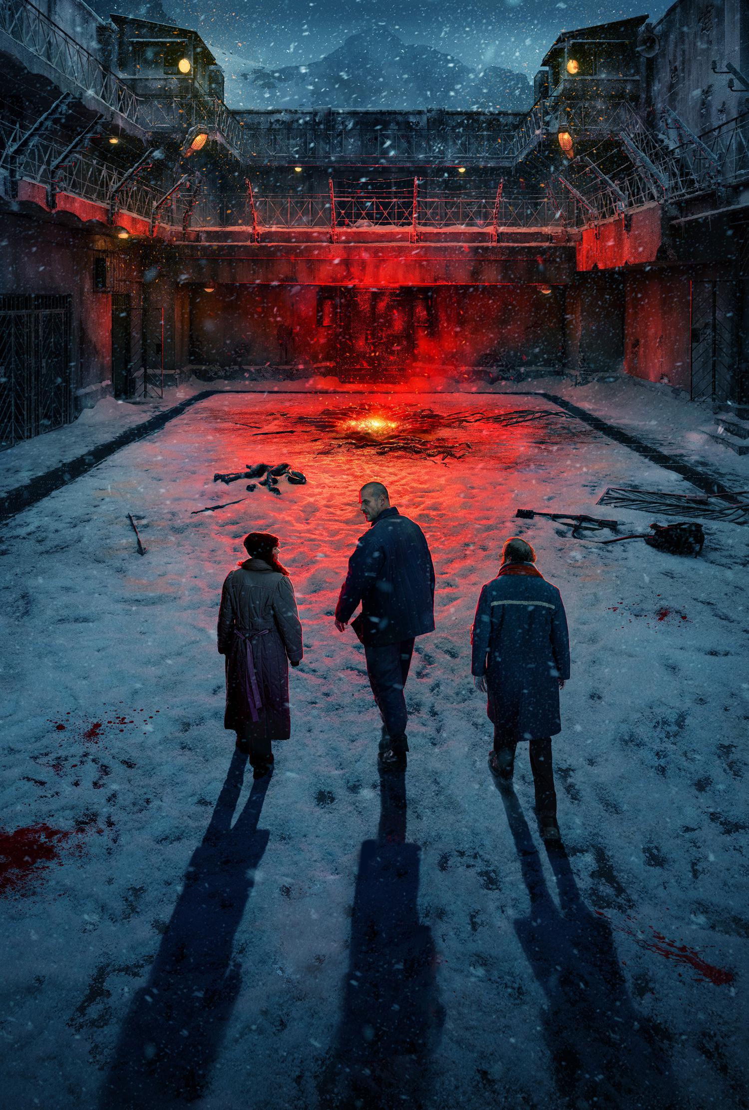 Stranger Things prigione russa neve, anni '80, 1500x2222 Full HD Verticale, iPhone
