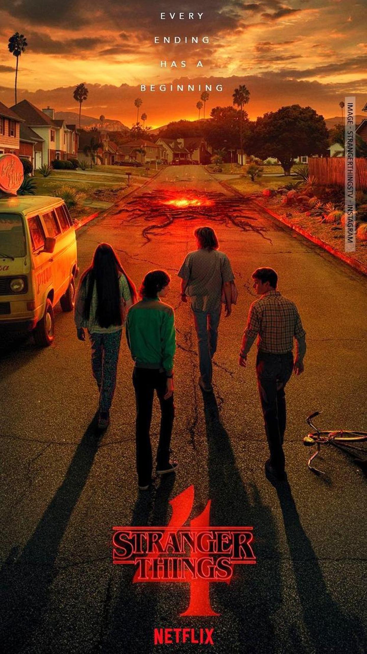 Poster Stranger Things 4, 1242x2208 Verticale, Telefono