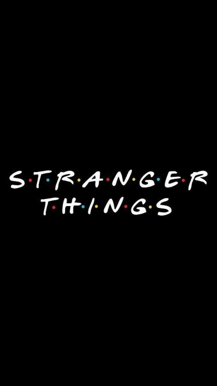 Logo Stranger Things sfondo nero, 720x1280 Verticale, POCO
