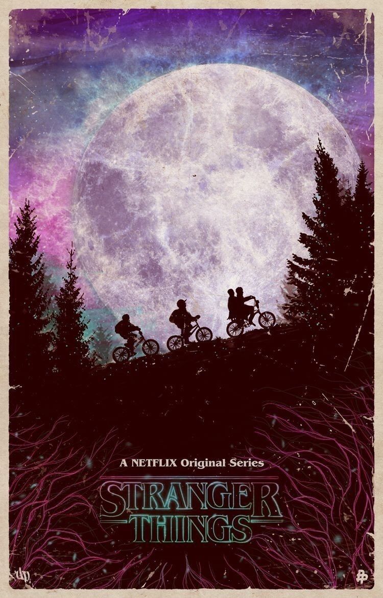 Stranger Things poster luna biciclette, 750x1171 Full HD Verticale, iPhone