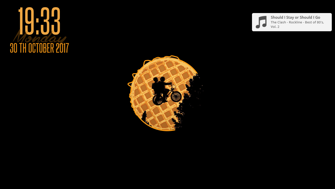 Waffle e ciclista silhouette, 1360x768 HD, Desktop