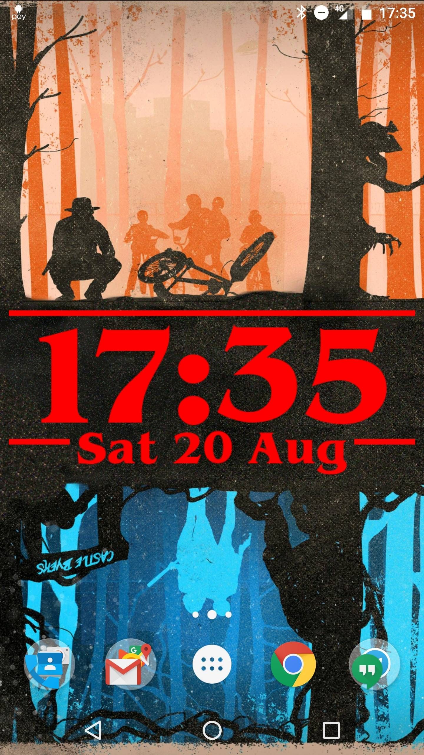 Stranger Things bosco silhouette, 1440x2560 Full HD Verticale, Smartphone