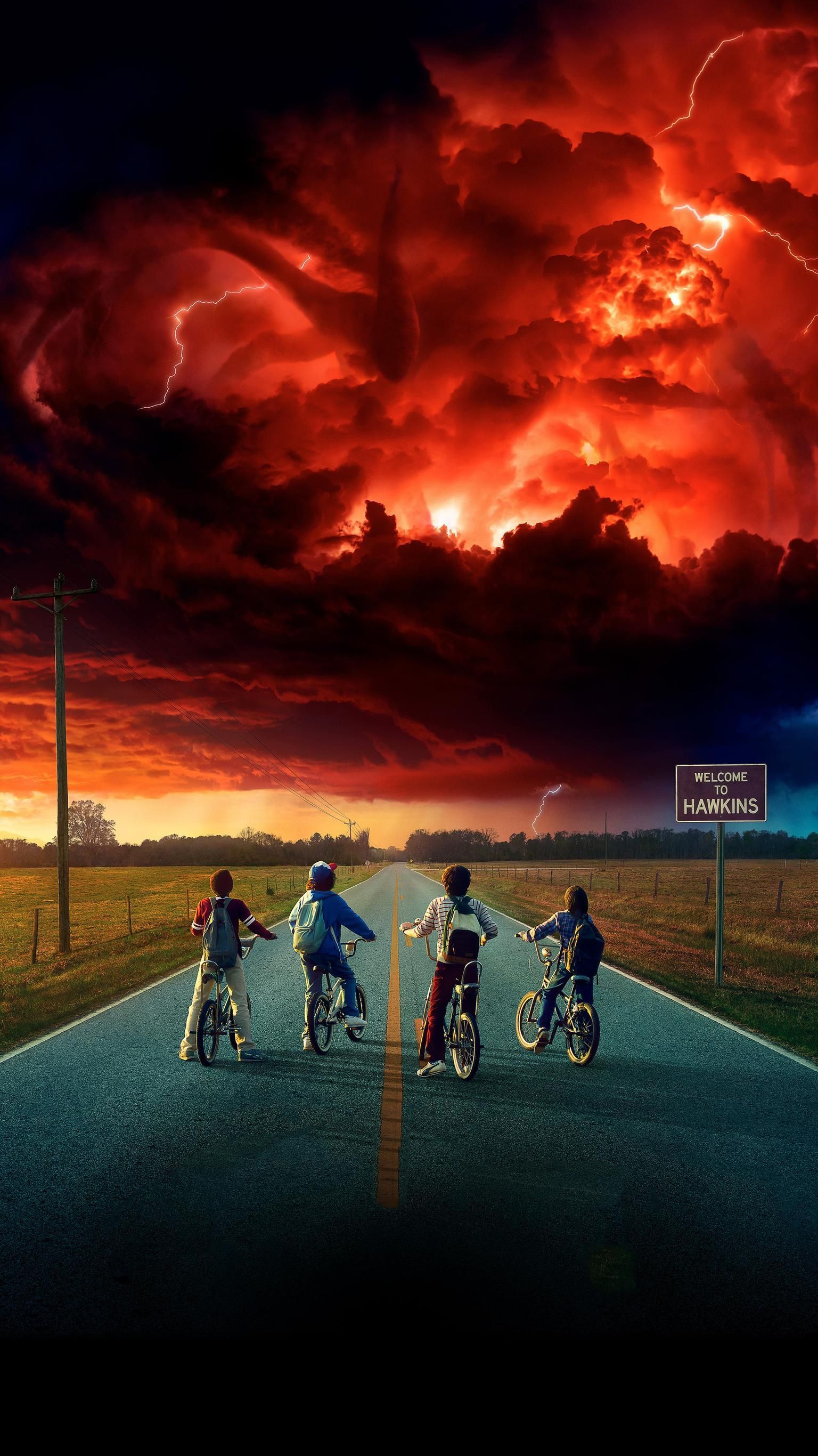 Stranger Things ragazzi in bicicletta, 1536x2732 Full HD Verticale, iPhone