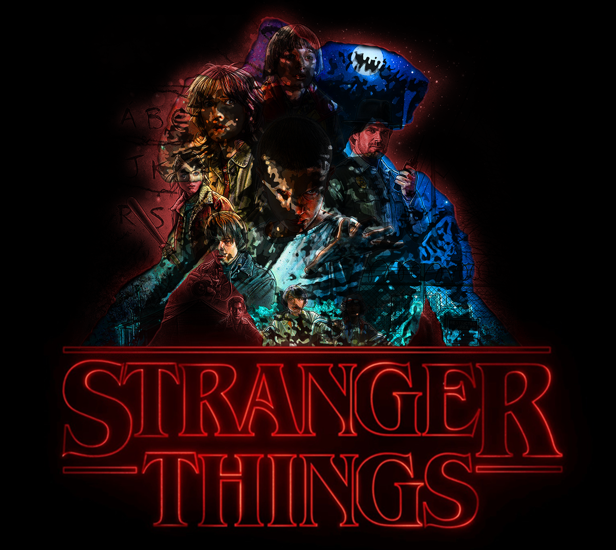 Stranger Things mostri logo, 1200x1071 HD, Acer Nitro