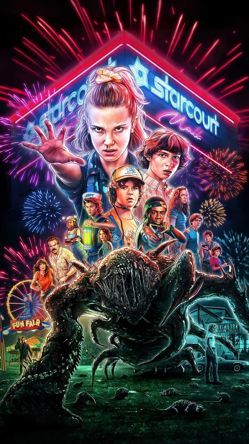 Stranger Things personaggi Starcourt Mall, 820x1459 Full HD Verticale, Google Pixel