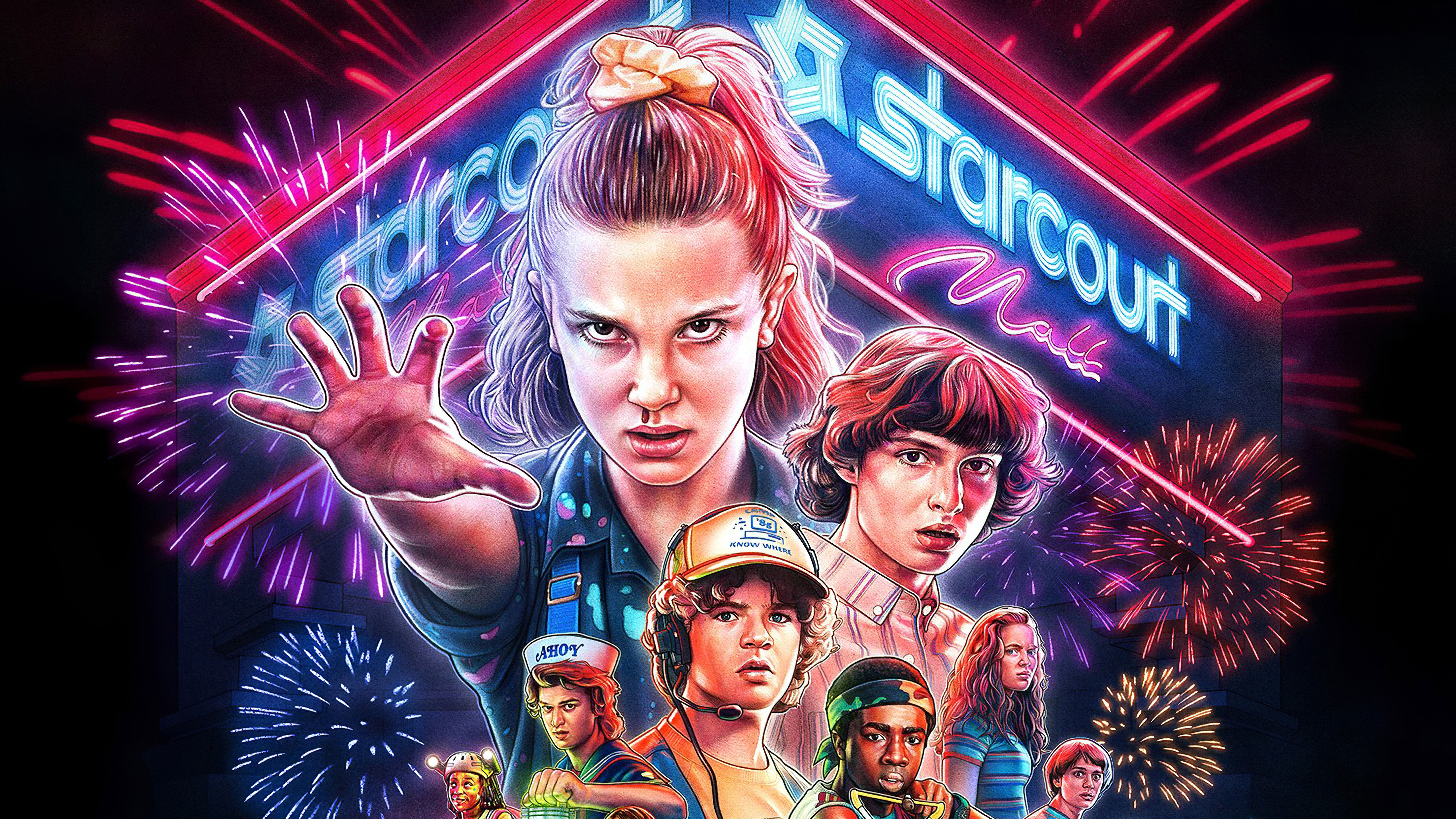 Stranger Things Season 3 poster, 7680x4320 4K Ultra HD, Smart TV 4K