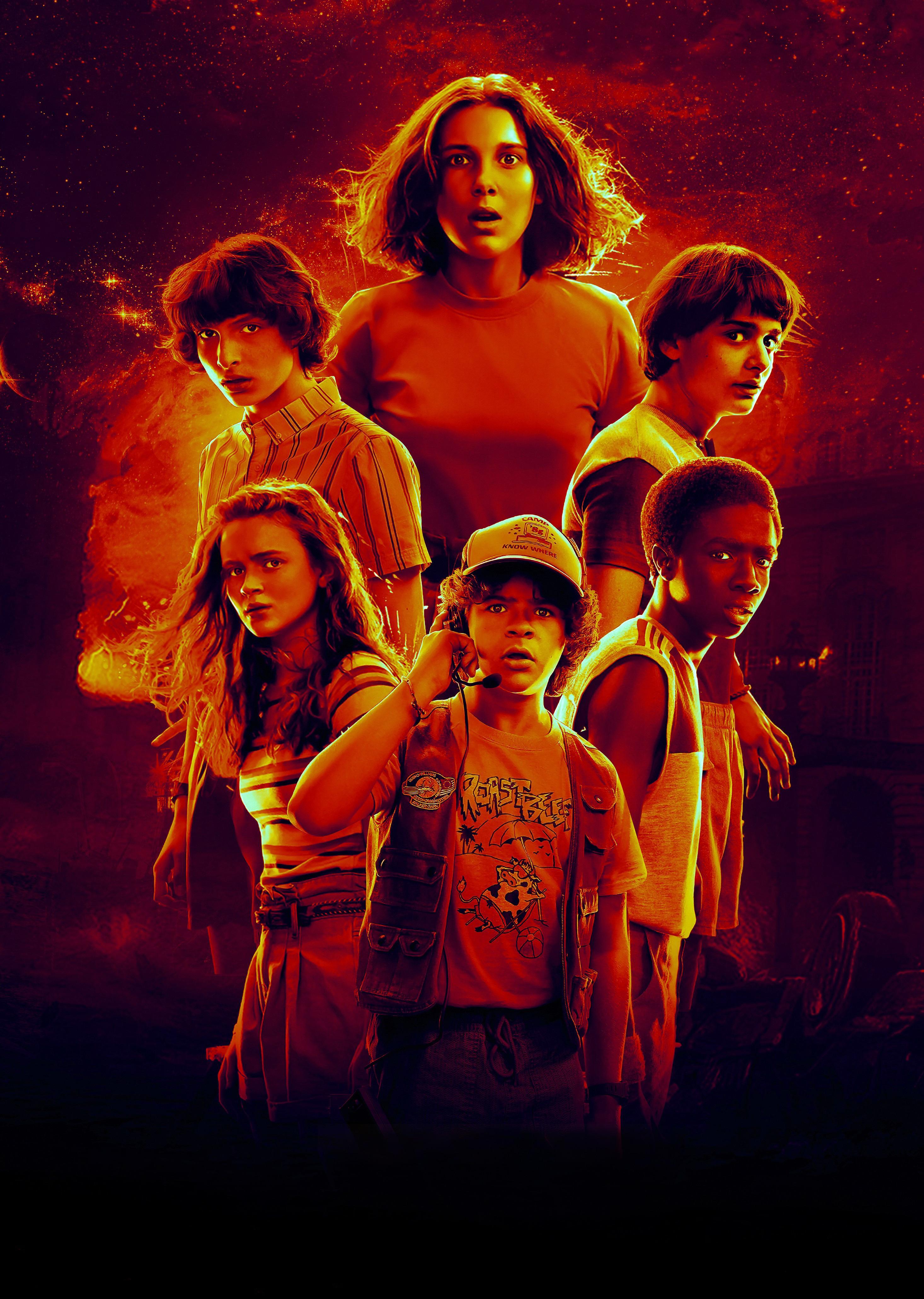 Stranger Things poster personaggi, 2933x4123 Verticale, Mobile