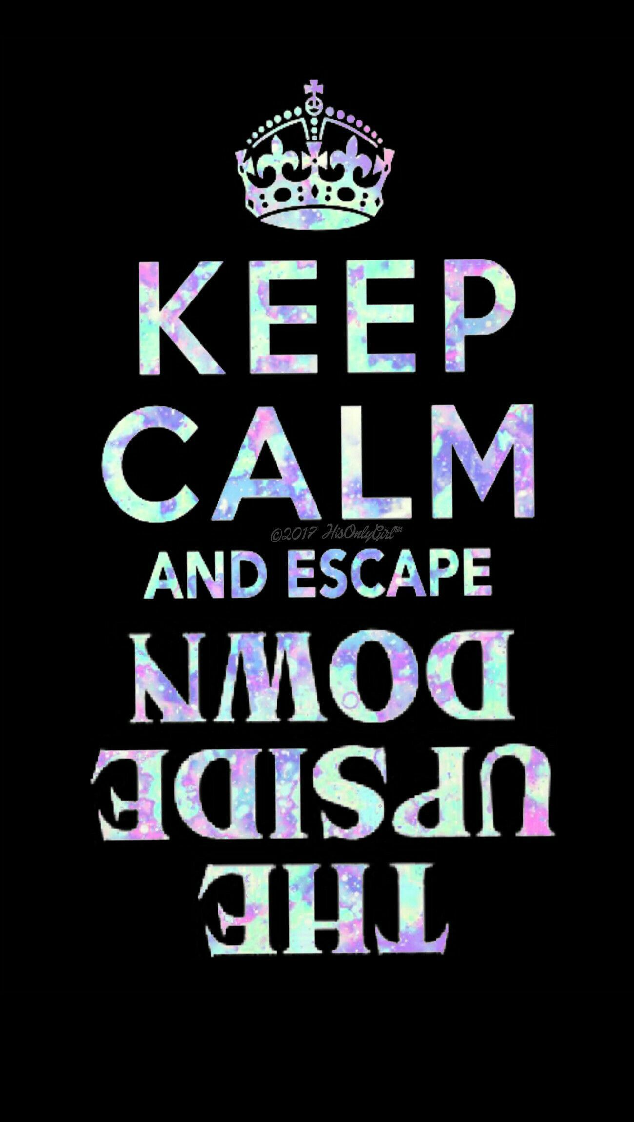 Keep Calm Stranger Things testo, 1300x2300 Full HD Verticale, Smartphone