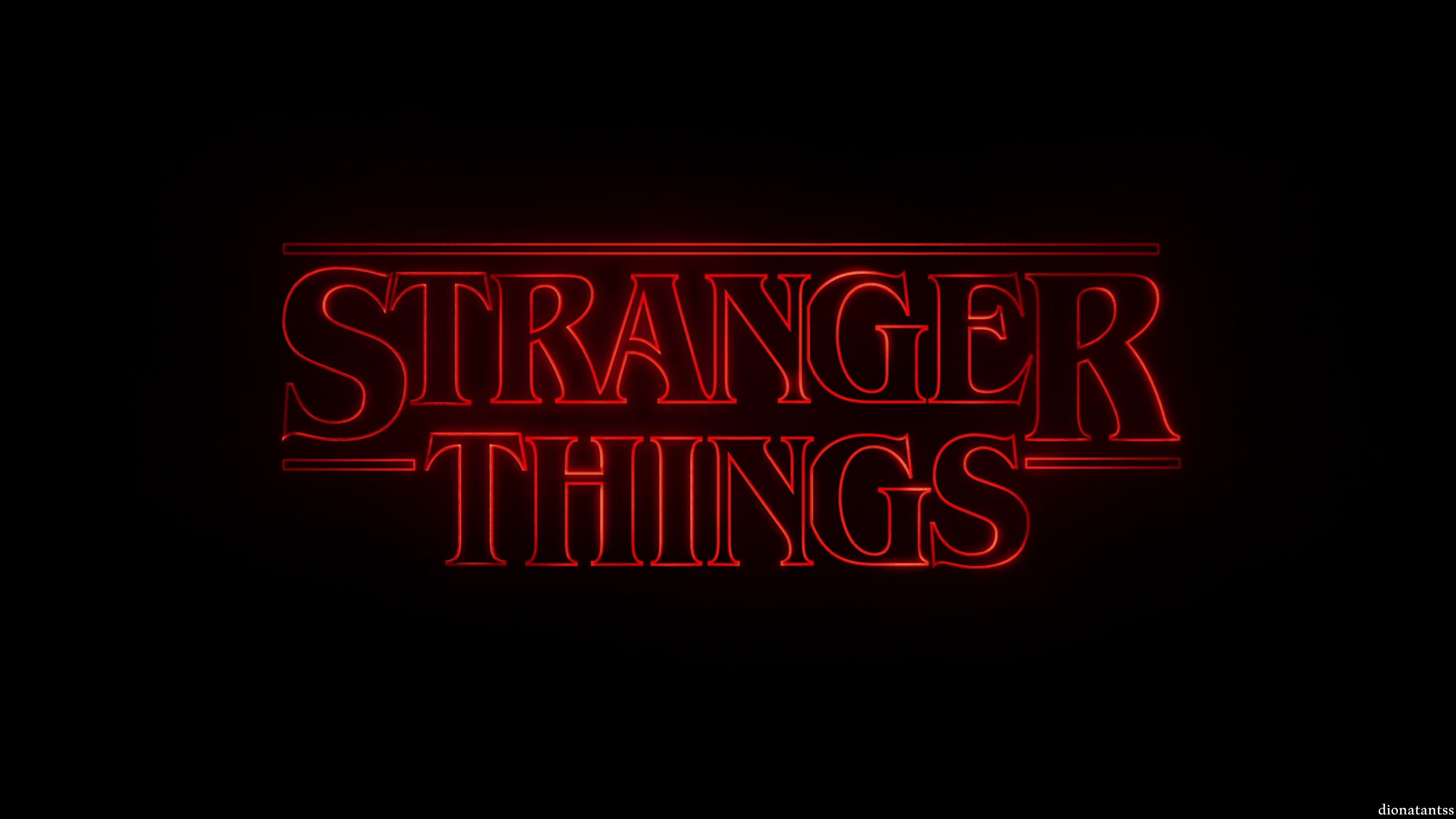Logo Stranger Things rosso, 3512x1976 2K, Desktop