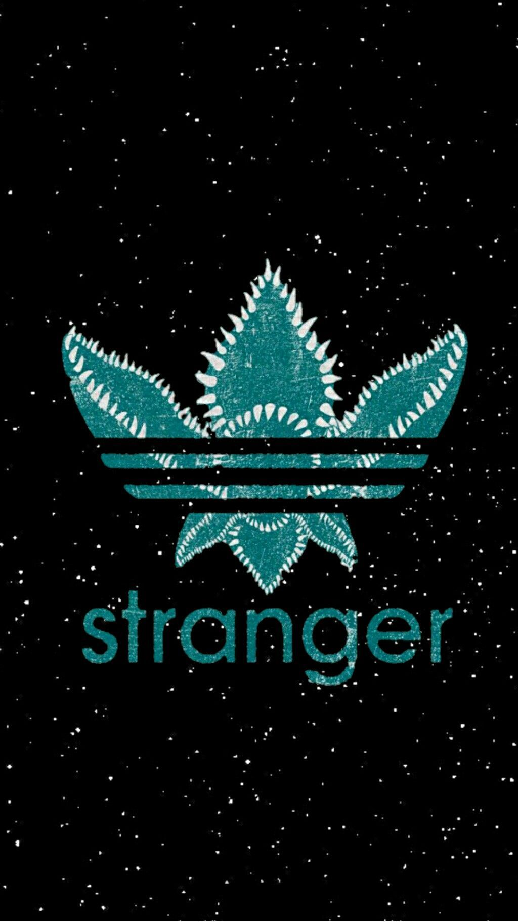 Logo Stranger Things stile Adidas, tre strisce, 1024x1821 Full HD Verticale, iPhone