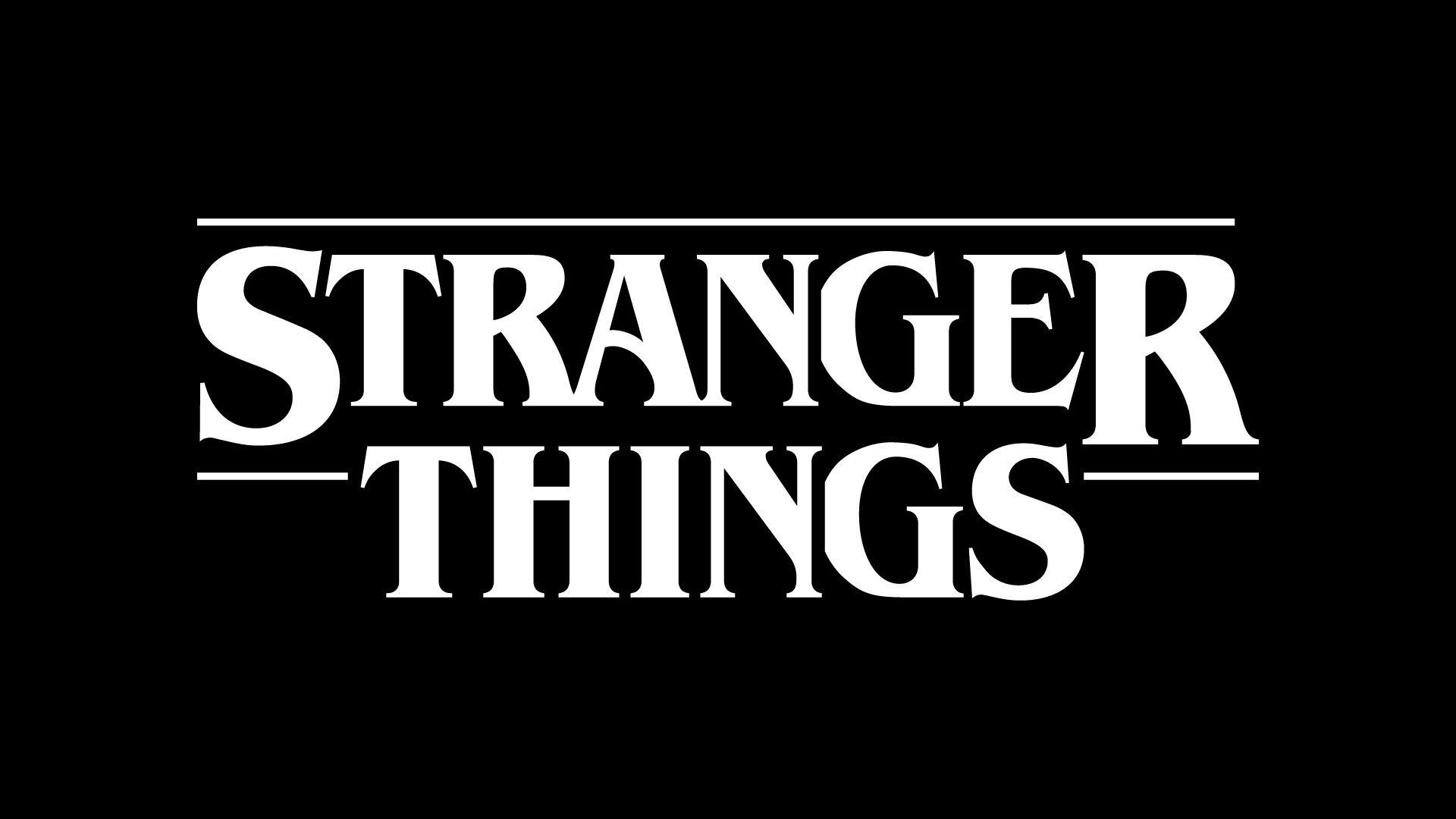 Logo Stranger Things sfondo nero, 1920x1080 Full HD, PC Desktop