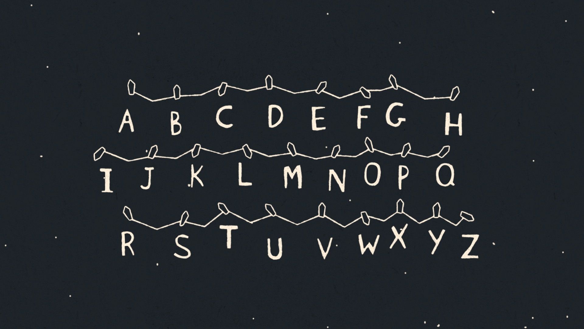 Alfabeto luci stile Stranger Things, 1920x1080 1080p, PC