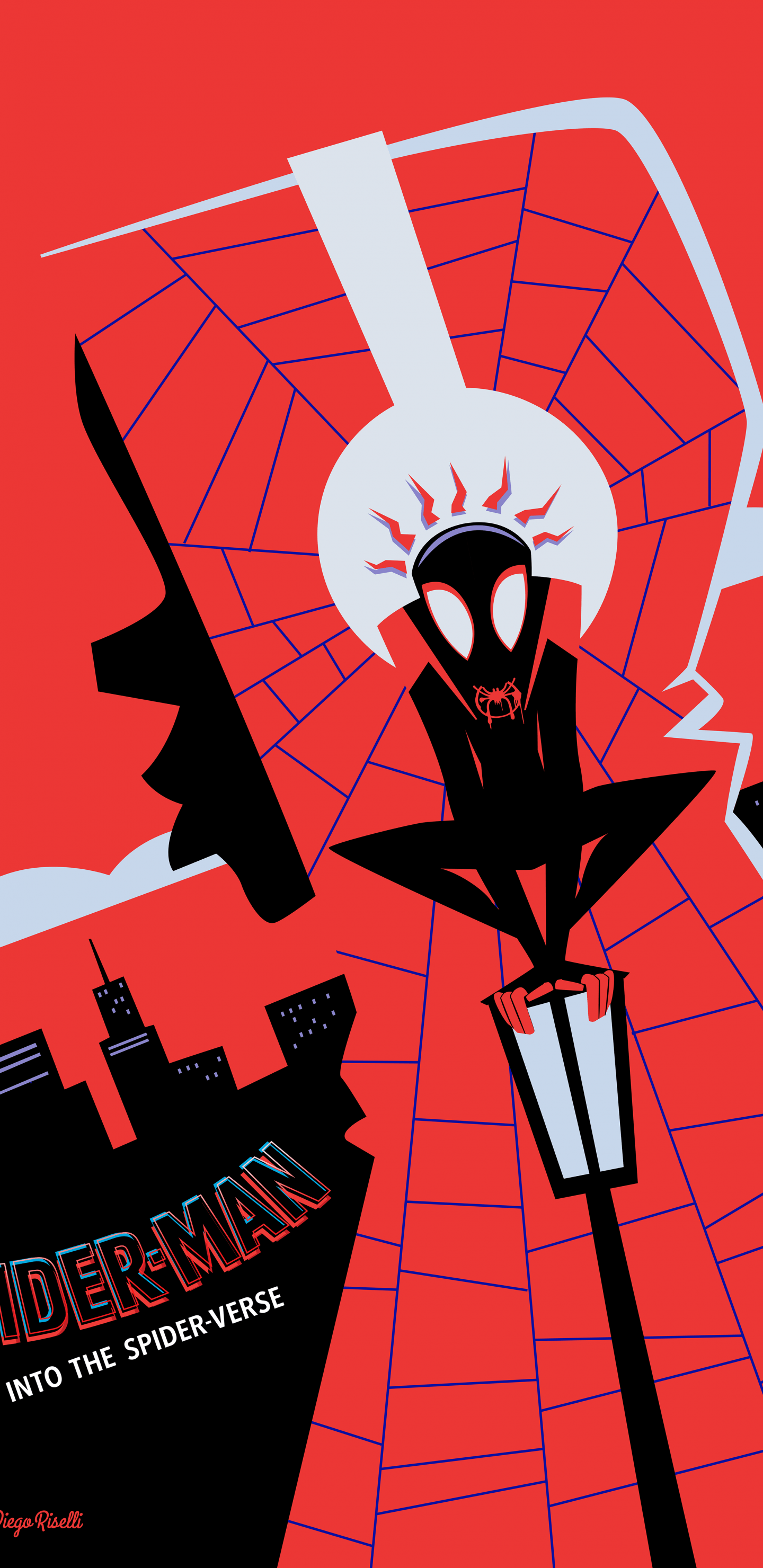 Spider-Man Into the Spider-Verse, Uomo Ragno, 1440x2960 Full HD Verticale, iPhone Pro Max