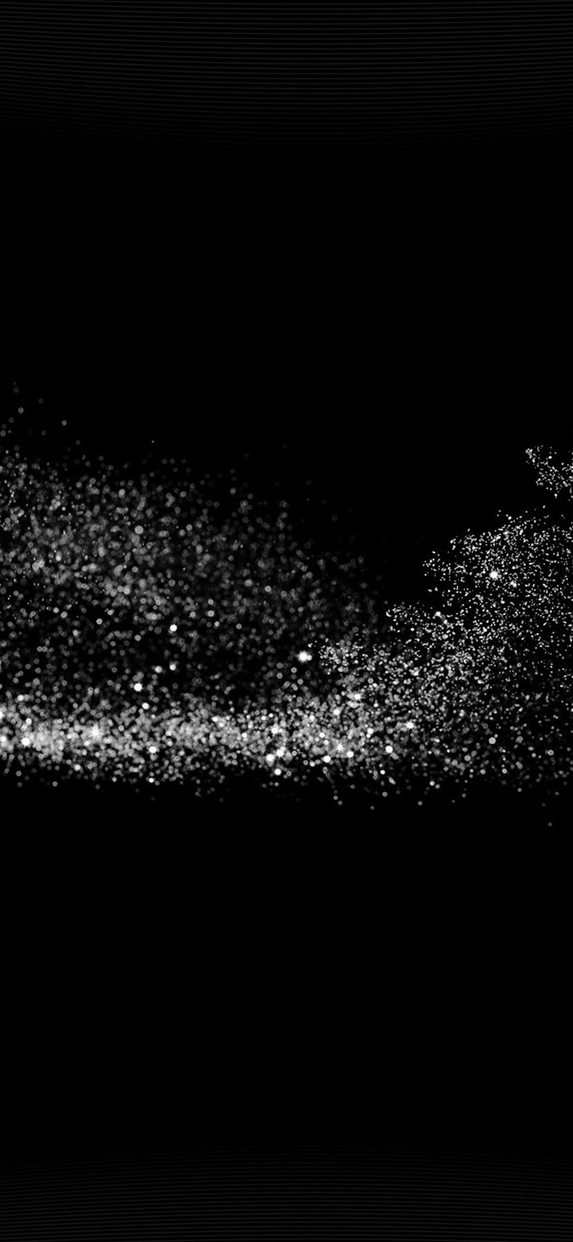 Particelle bianche sfondo nero, 828x1792 Verticale, iPhone Air