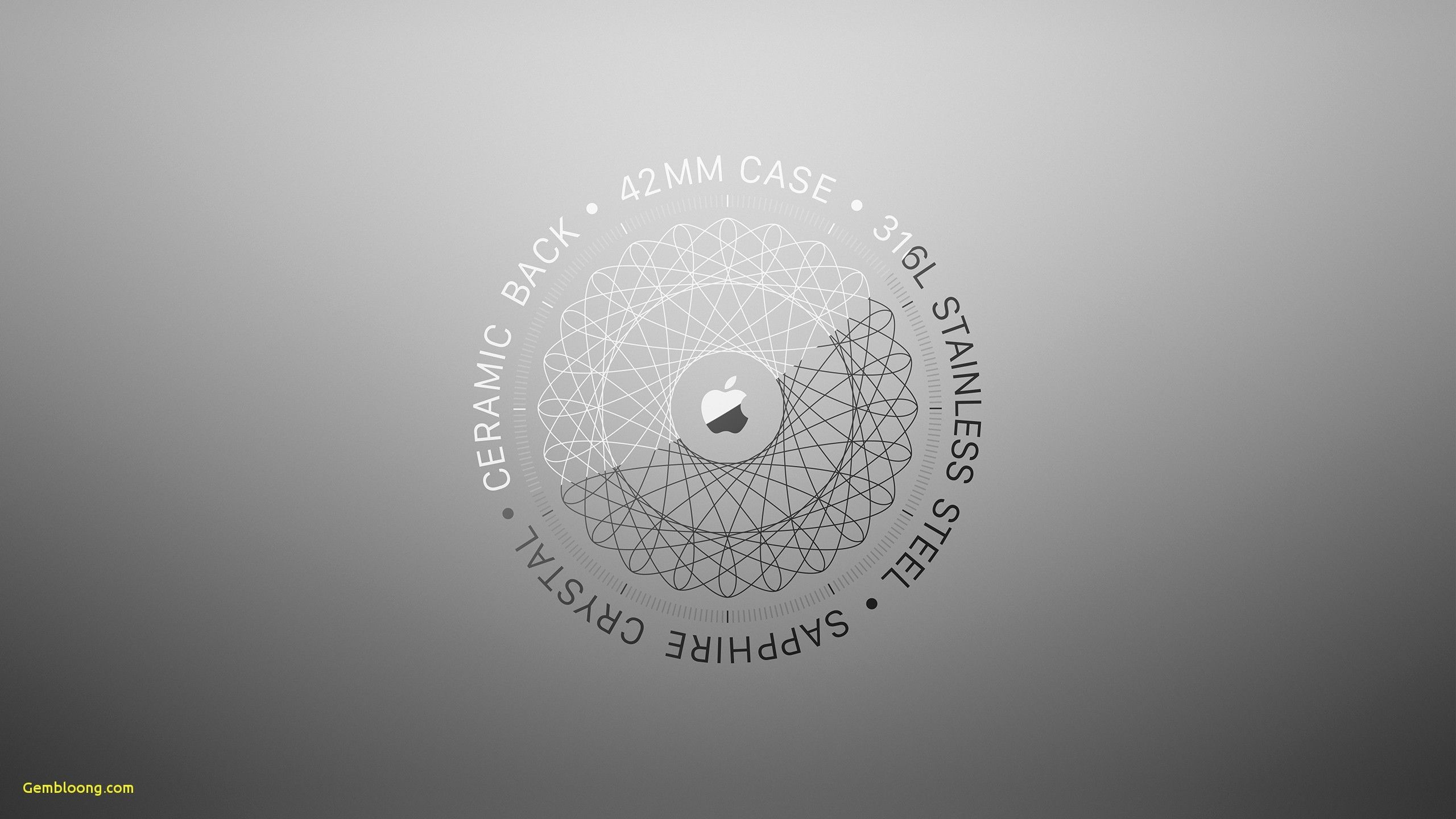 Logo circolare Apple grigio, azienda tech, 2560x1440 1440p, Desktop