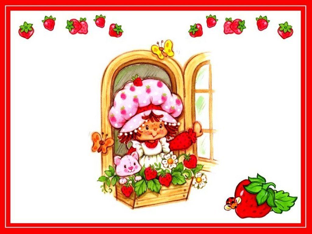 Strawberry Shortcake alla finestra, 1024x768 HD, Desktop