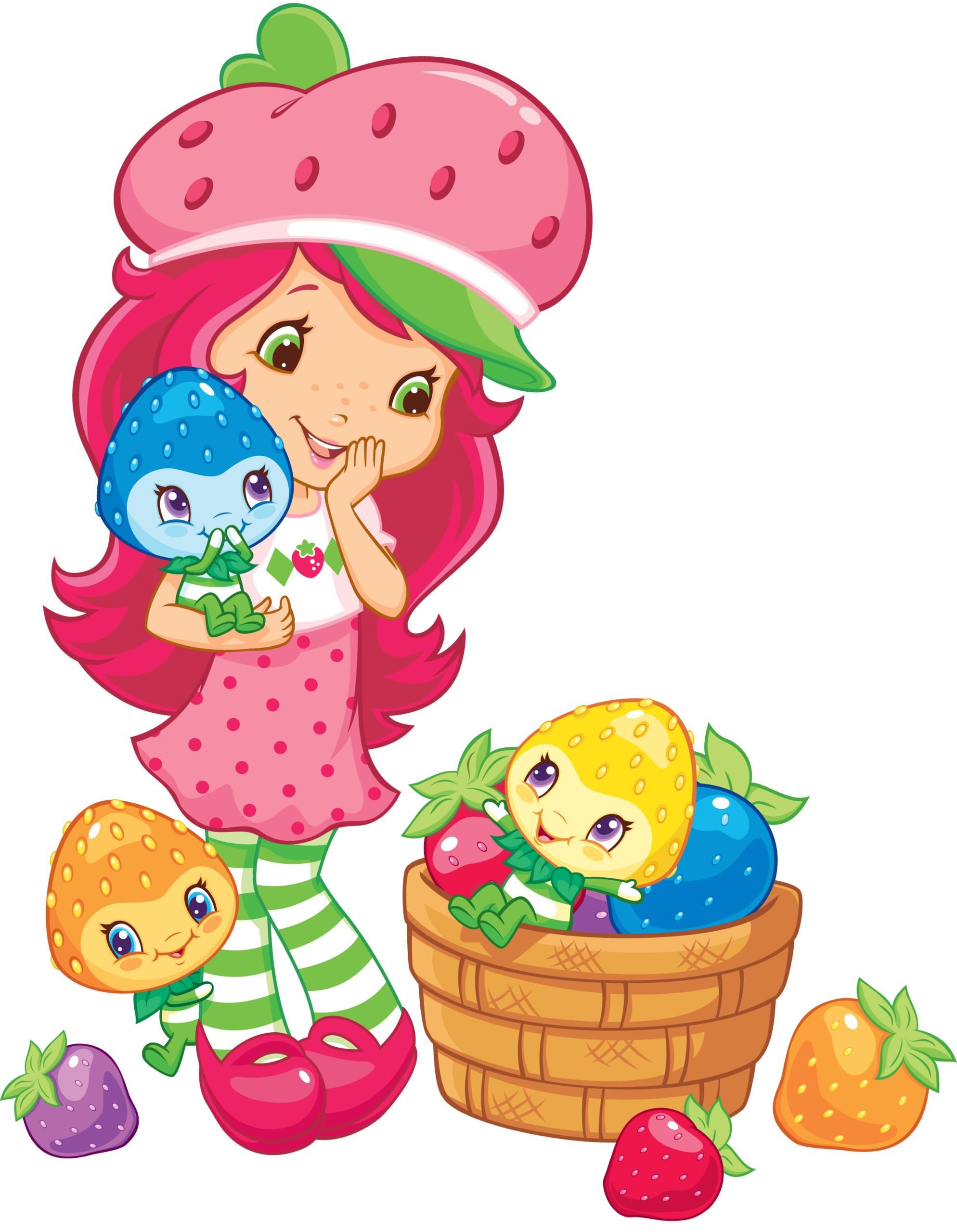 Strawberry Shortcake con amici frutta, 1988x2560 Full HD Verticale, iPhone