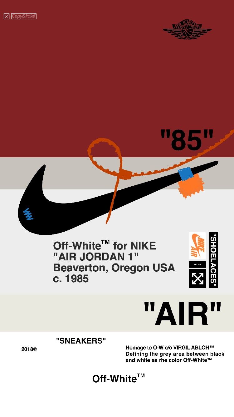 Nike Air Jordan Off-White, Virgil Abloh, 750x1334 Full HD Verticale, iPhone