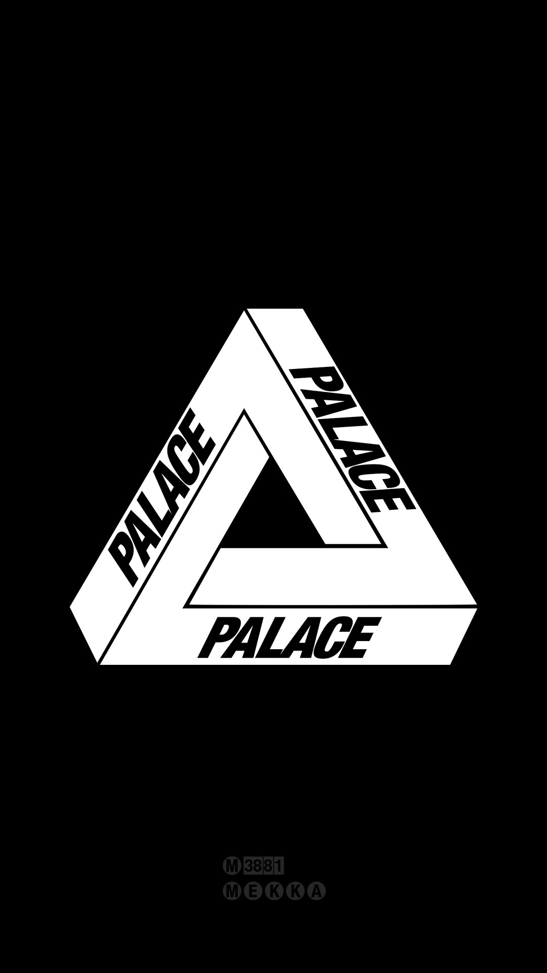 Logo Palace triangolo bianco, 1080x1920 Verticale, Telefono