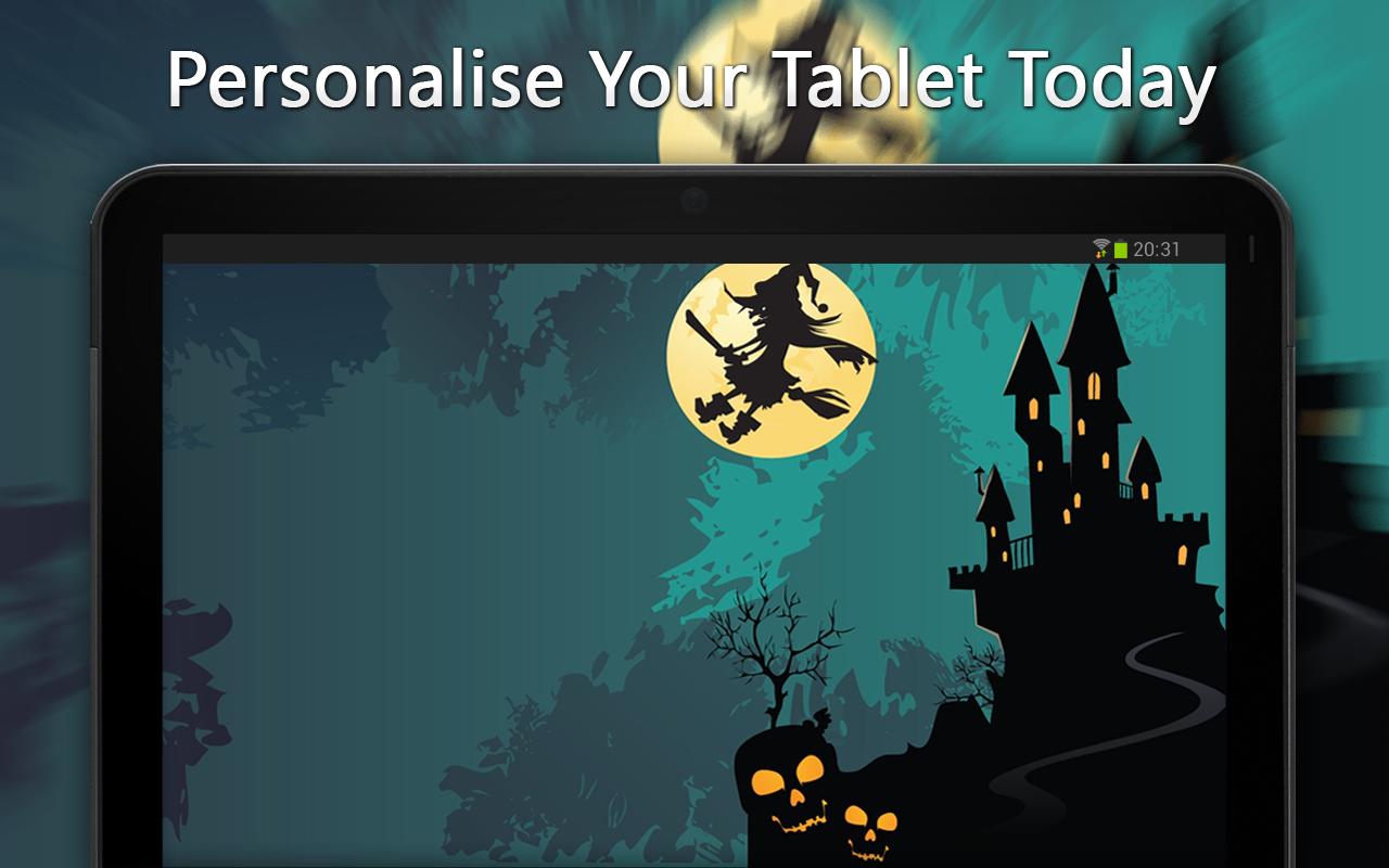 Strega volante castello Halloween, 1280x800 HD, Desktop