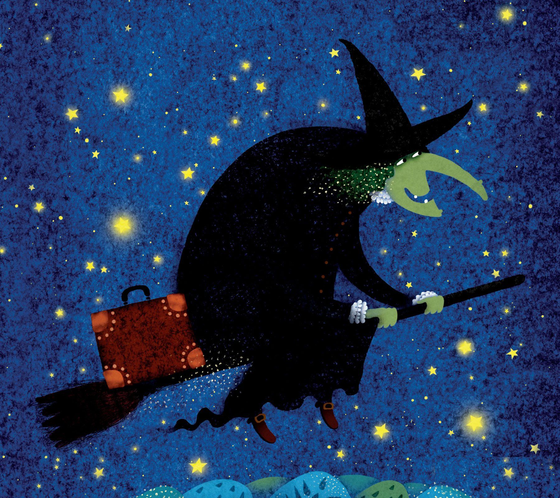 Strega su scopa notte stellata, 1800x1600 900p, iMac