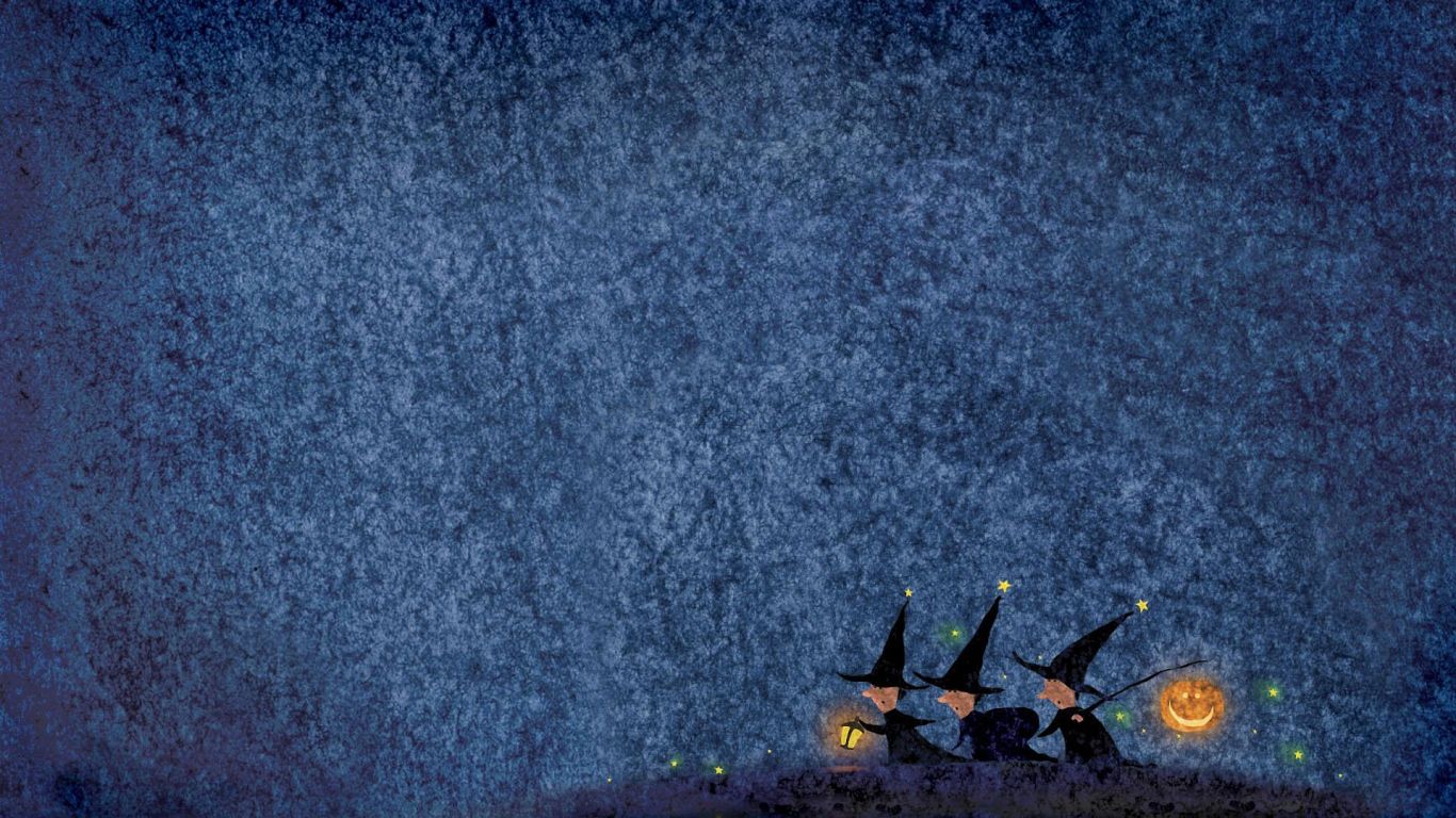 Streghe con zucca Halloween, 1366x768 HD, Desktop